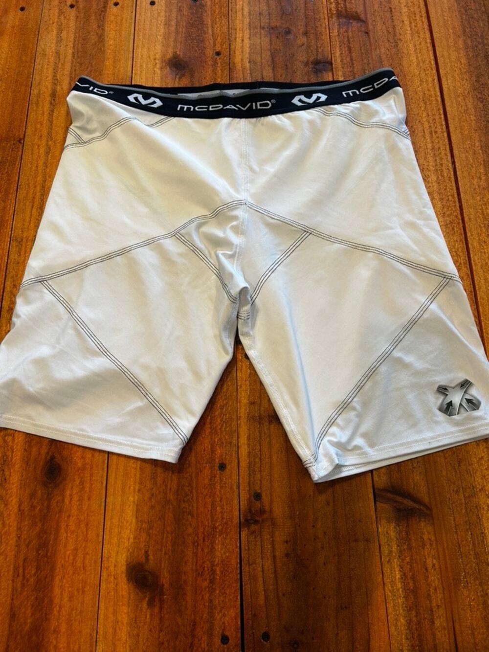 McDavid Mens 2XL Compression Shorts White Athletic Base Layer